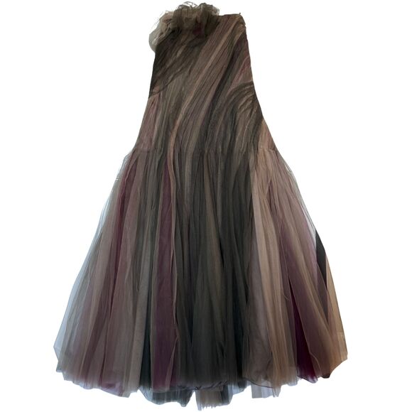 Ralph Lauren Purple Label “Jenson Tulle Strapless Evening Dress" Size 12 - Picture 1 of 4